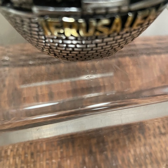 Never used! JERUSALEM candle holder! Gorgeous. So detailed. 3 1/4 “ high. - Picture 2 of 4